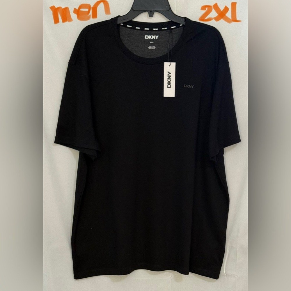 DKNY Black Short Sleeve Tee Casual Comfort